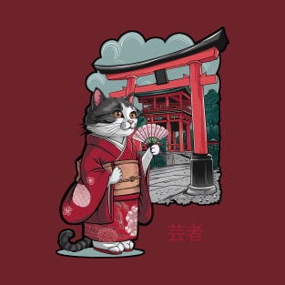 Geisha Cat T-Shirt