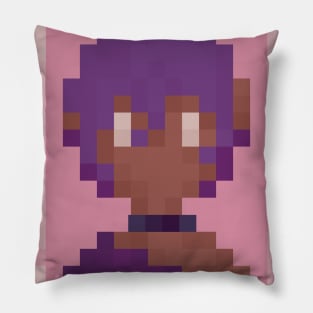 Pixelart Girl Face Pillow