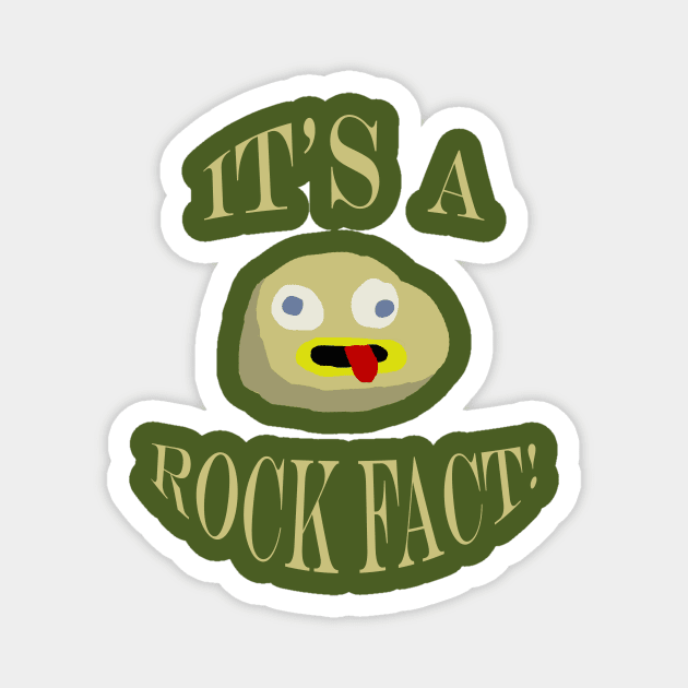 A Rock Fact Magnet by WonderEggplant