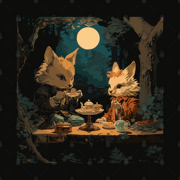 Moonlight Tea Party by Ray Crimson