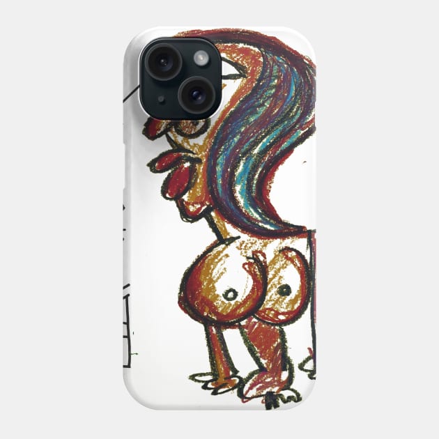 primitive woman Phone Case by Tigredragone