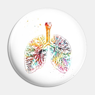 Anatomical Lungs Pin