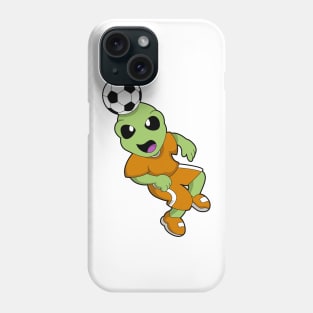 Alien at Soccer Sports Phone Case