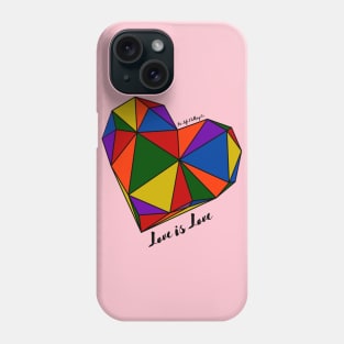 Love is Love LGBTQ Heart Phone Case