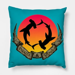 Hammerheads in the Sun Pillow