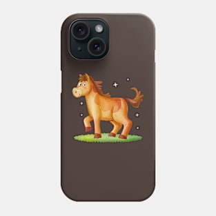 Hand Drawn Cartoon Horse Phone Case