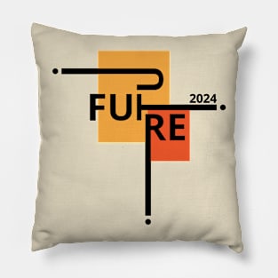 Typography Future 2024 Pillow