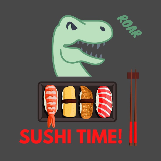 Sushi time Dinosaur Beast Mode by Bubbly Tea