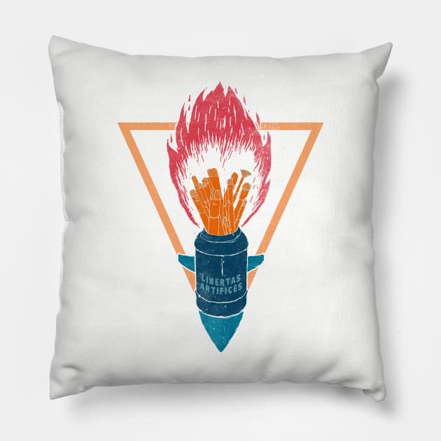 Rocket Brush Pillow by ElzeroStudio