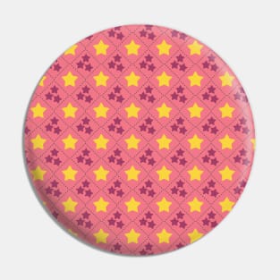 Pink and Yellow Stars Seamless Pattern 050#001 Pin