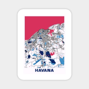 Havana - Cuba MilkTea City Map Magnet