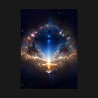 Heaven's Gate #1.2 [DALL-E 2/AI/ML art] — space art abstract poster T-Shirt