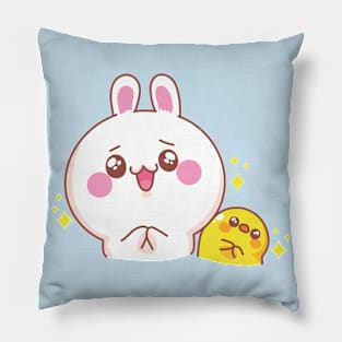 Happy Cute Bunny Pillow