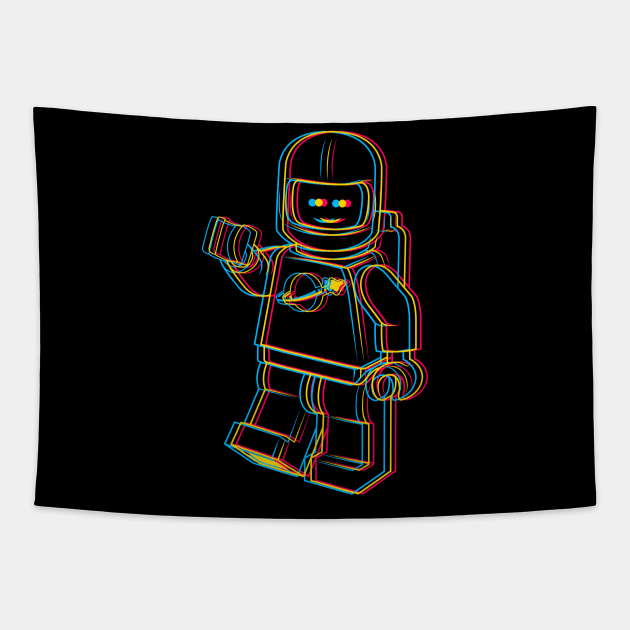 3D Spaceman Tapestry by chrisraimoart