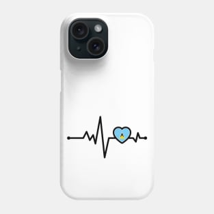 St Lucia Heart Monitor Phone Case