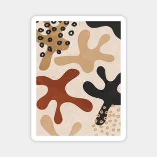 Organic Abstract Shapes 4 Magnet