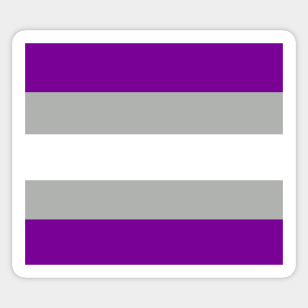 grey asexual pride flag grey asexual sticker teepublic