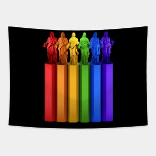 Rainbow Jesus Tapestry
