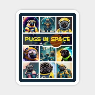 Pugs in Space- version 1 Magnet