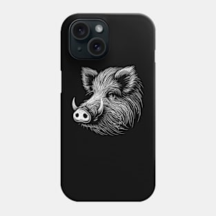 Wild Boar Sketch Phone Case