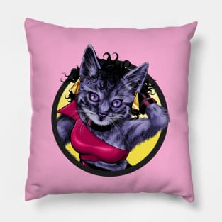 Purrple Girl Pillow