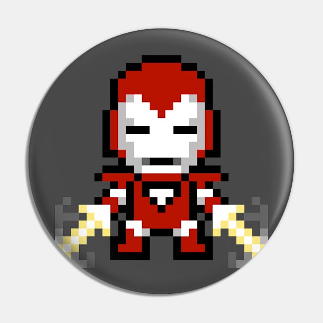 8-bit Iron Series #8 - Silver Centurion Pin by Ingeneri