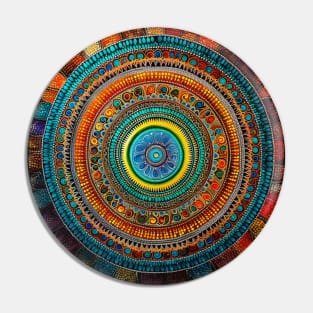 Abstract Explorations: Embark on a Visual Adventure with Mandala Artwork Pin