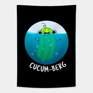 Cucum-berg Funny Cucumber Pun Tapestry
