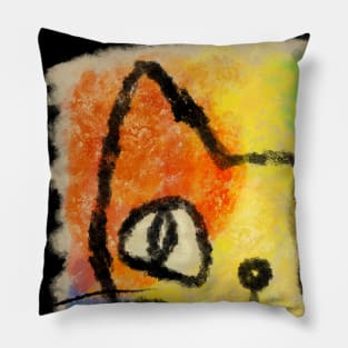 Tortoiseshell Cat Punch Pillow