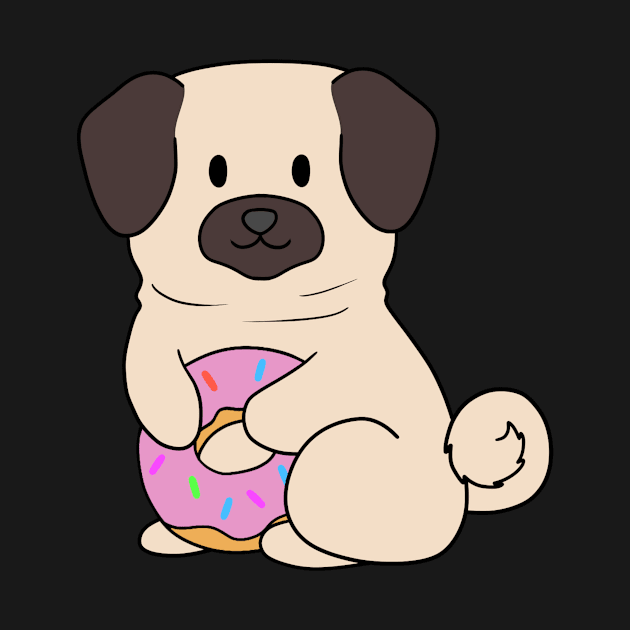 Pink Doughnut Pug by BiscuitSnack