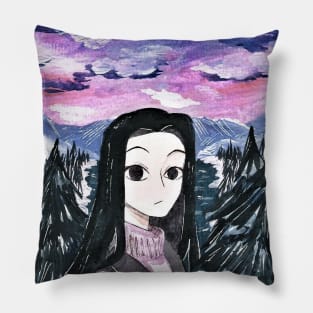 Purple Girl Pillow