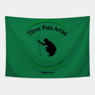 Three Putt Artist Golf Tapestry