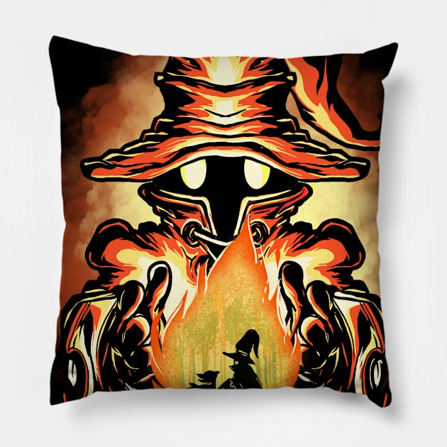 Black Mage Pillow by plonkbeast