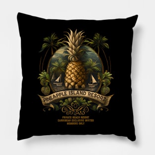 Pineapple Vacation Shirt Pillow