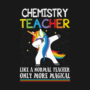 Chemistry Dabbing Unicorn Funny Back To School T Shirt Gift T-Shirt