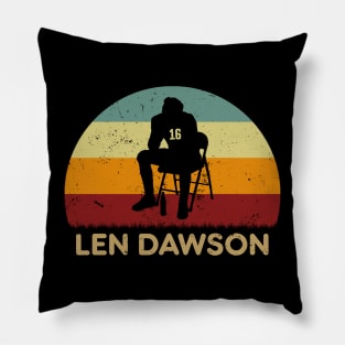 Retro Sunset - Len Dawson Pillow