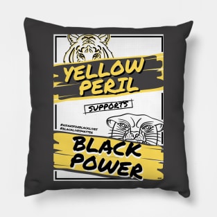 Yellow Peril Supports Black Power Pillow