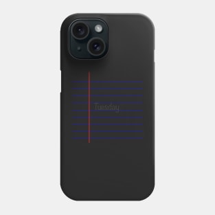 Tuesday- Lined Paper Phone Case