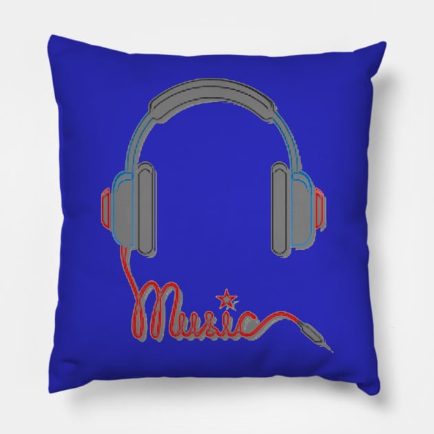 MUSIC - MUSICIAN - DISC JOKEY - ROCK - POP - JAZZ Pillow by Mbah_Kasiyo_SHOP