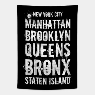 The Five Boroughs NYC Tapestry