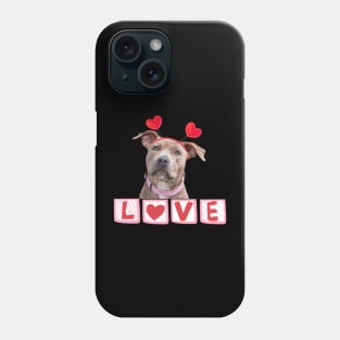 Pitbull Valentine Phone Case