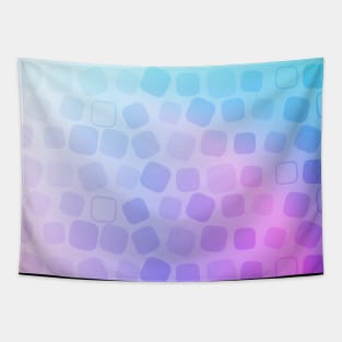 Cute soft pastel square pink purple and blue pattern Tapestry