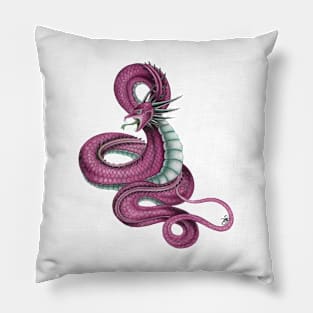 Wyrm pink Pillow