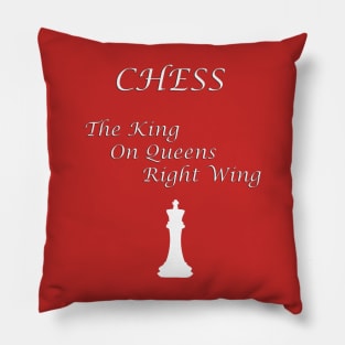 Chess Slogan - The King Pillow