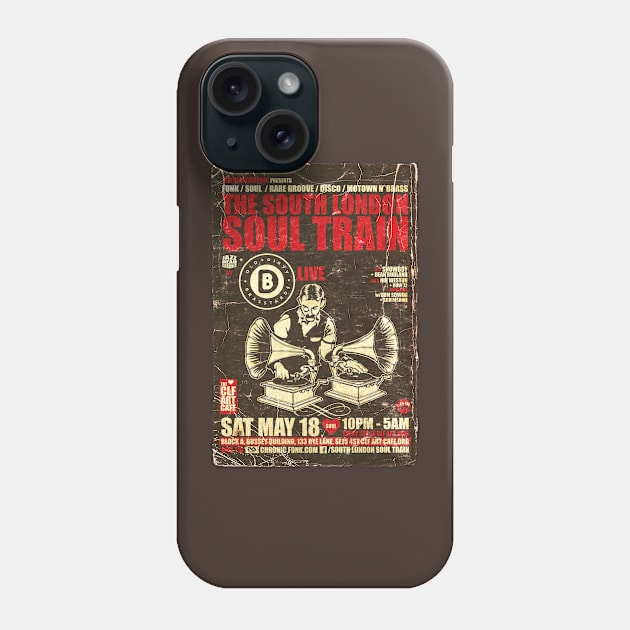 POSTER TOUR - SOUL TRAIN THE SOUTH LONDON 97 Phone Case by Promags99