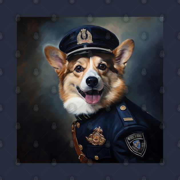 Police Officer Corgi by AtomicChonk
