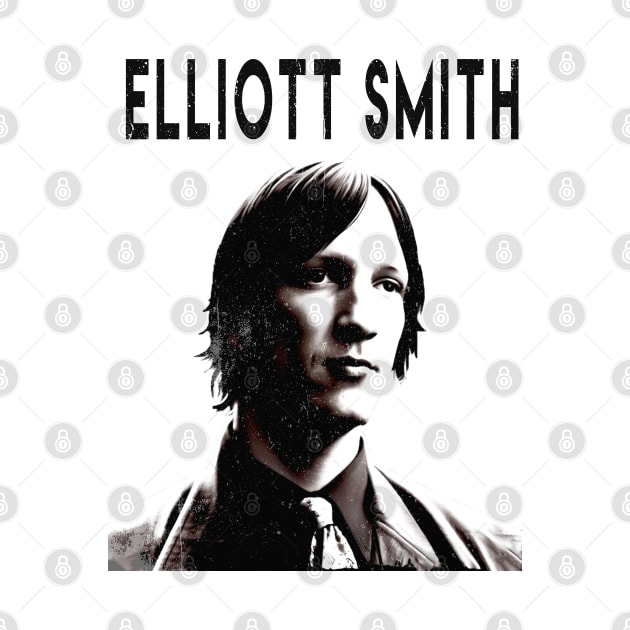 Vintage Styled Fan Art Design - Elliott Smith by Moulezitouna