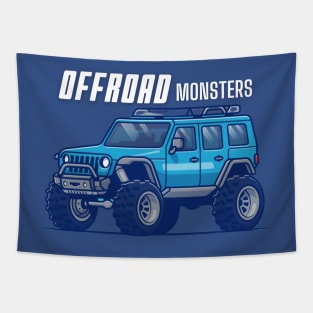 Off - road monsters Tapestry