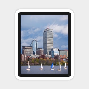 Sailing the Charles River Boston MA Magnet