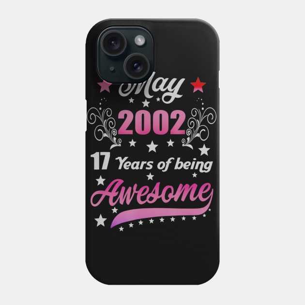 Born in May 2002 18th Birthday Gifts 18 Years Old Phone Case by teudasfemales